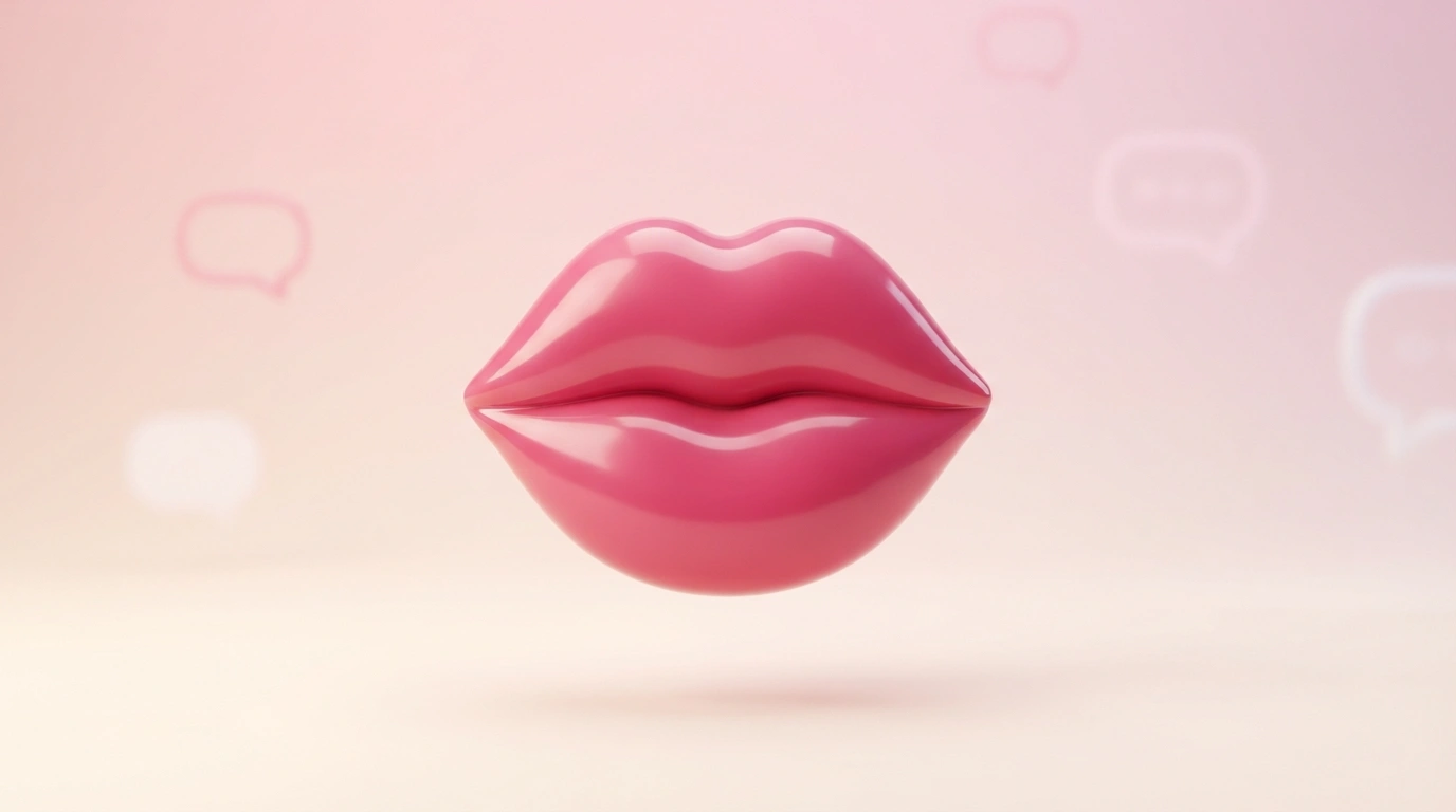 kissing lips emoji