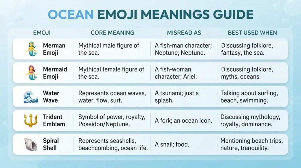 merman emoji mean