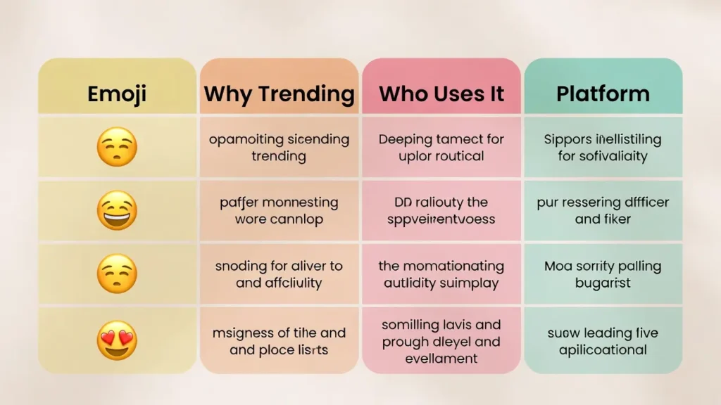 Trending smiling emojis in 2026