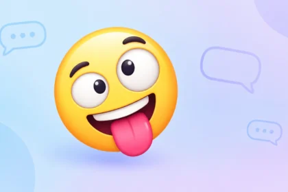 blue goofy emoji