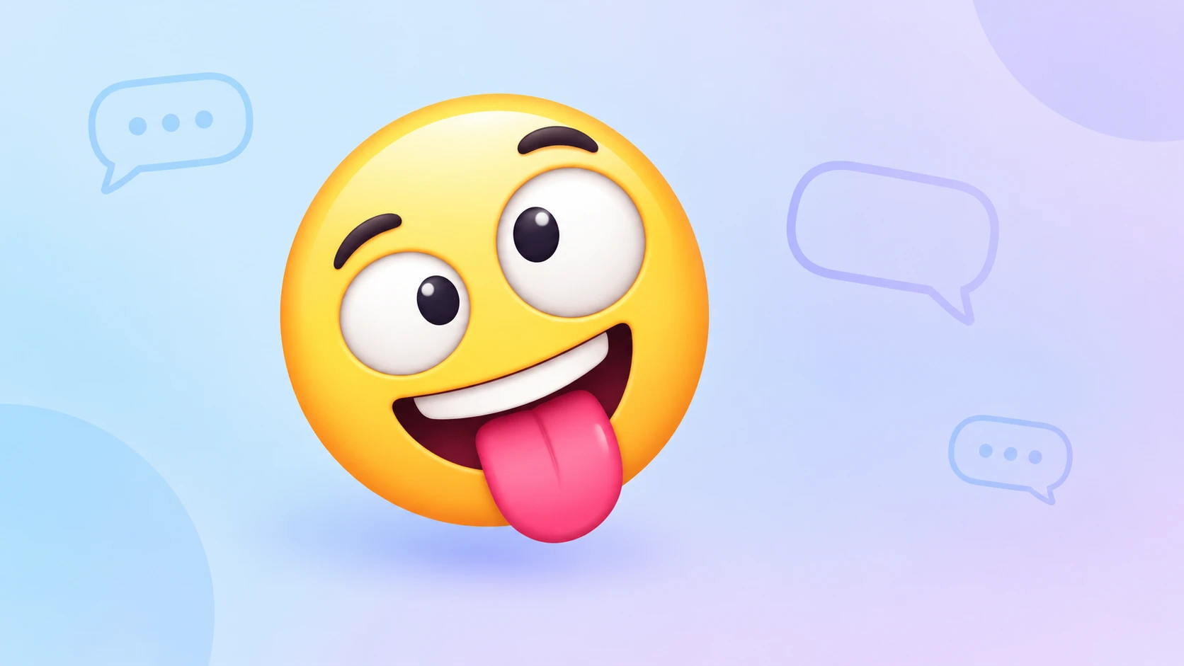 blue goofy emoji