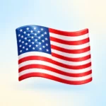 emoji american flag