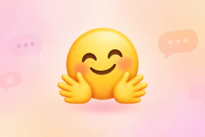hugging heart emoji