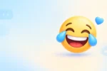 laughing emoji blue
