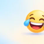 laughing emoji blue