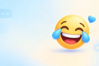 laughing emoji blue