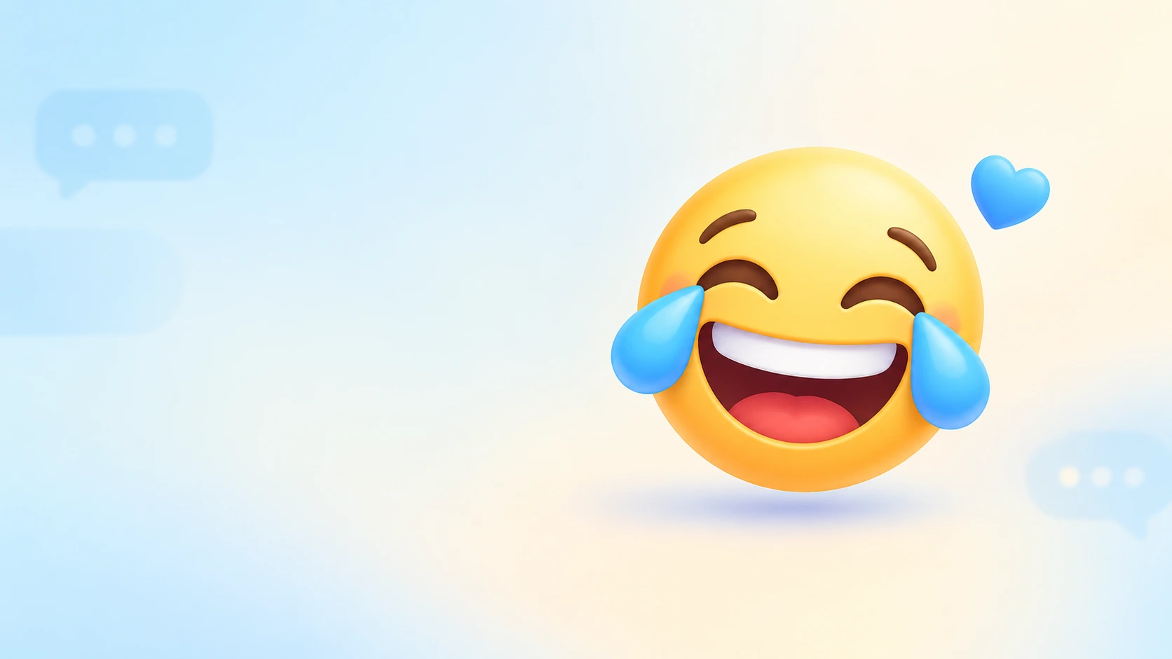 laughing emoji blue