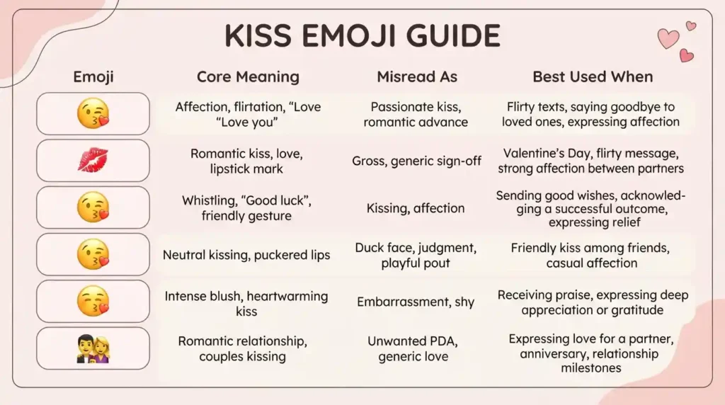  the TikTok Kiss Emoji Mean