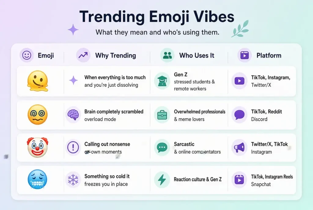 Trending blue goofy emoji in 2026