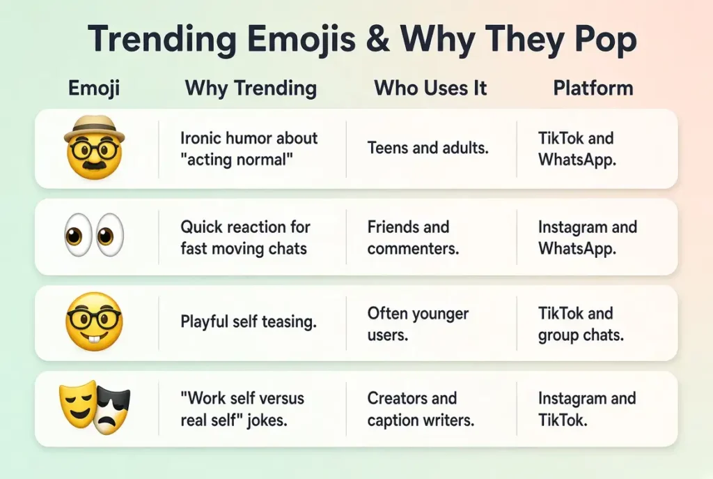 Trending disguised emoji uses in 2026