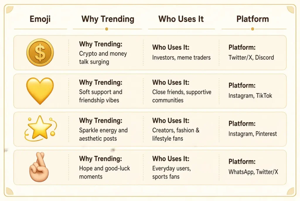 Trending penny emoji in 2026