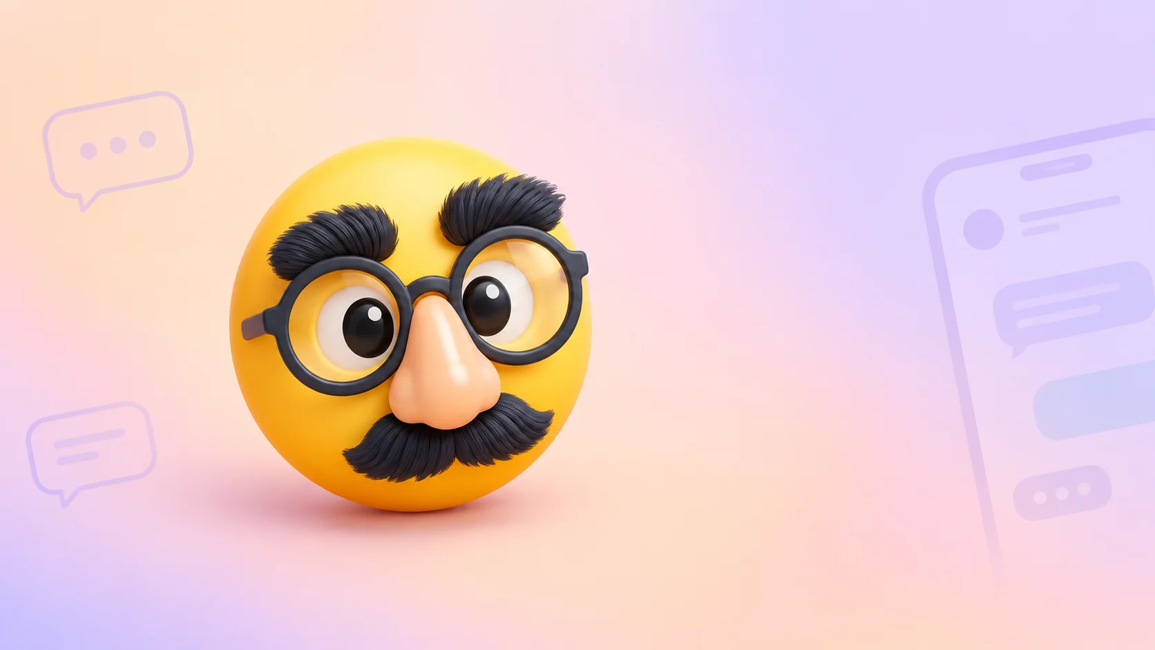 glasses mustache emoji
