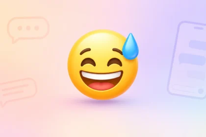 laughing sweat emoji