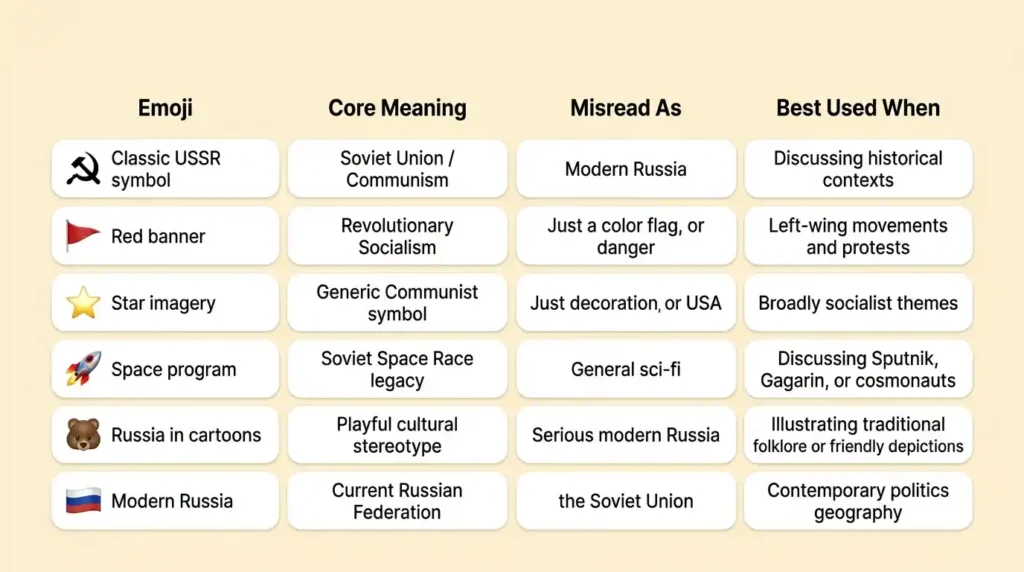 soviet union emoji mean