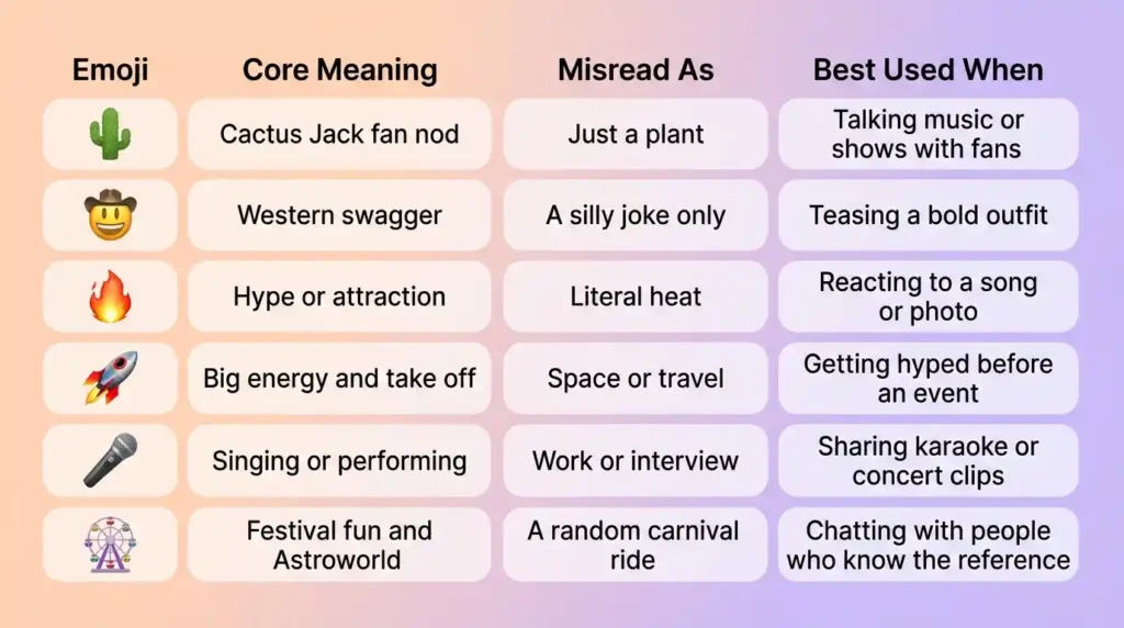 Travis Scott emoji mean