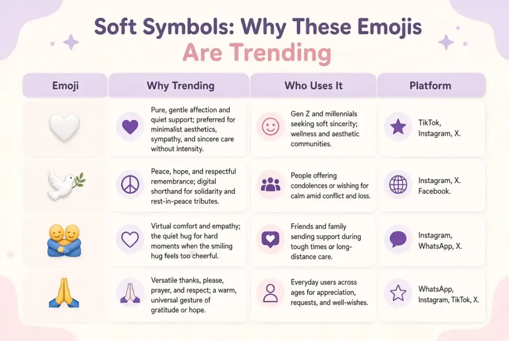 Trending condolences emoji in 2026