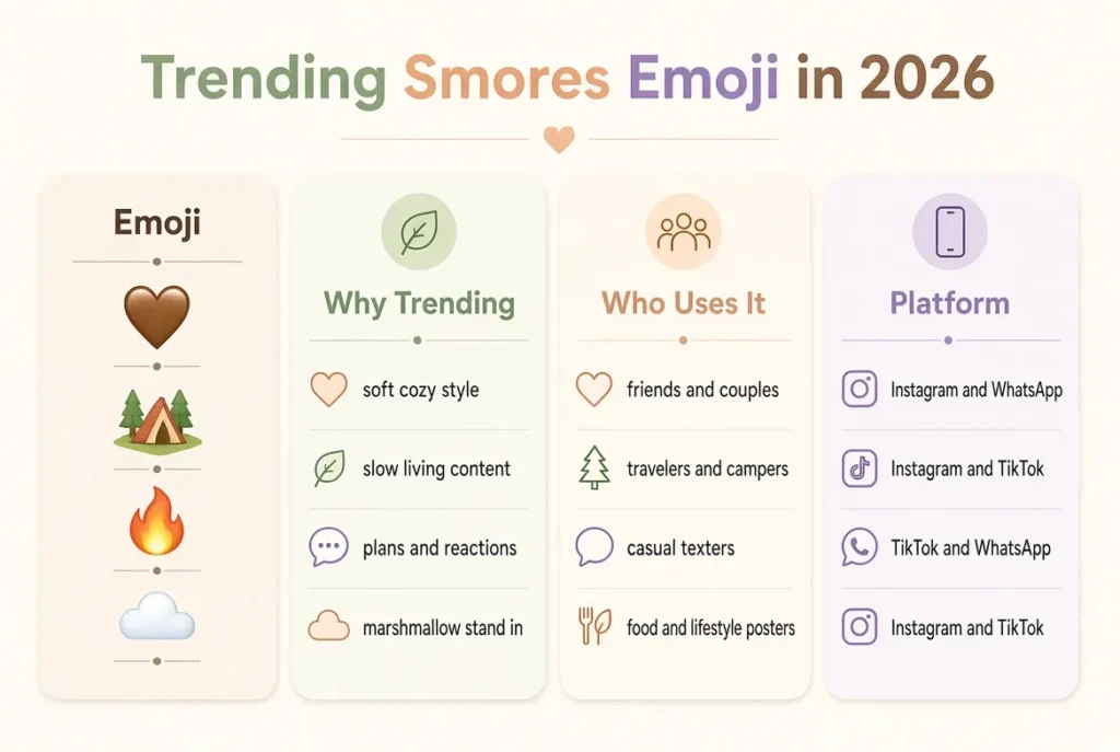 Trending smores emoji in 2026