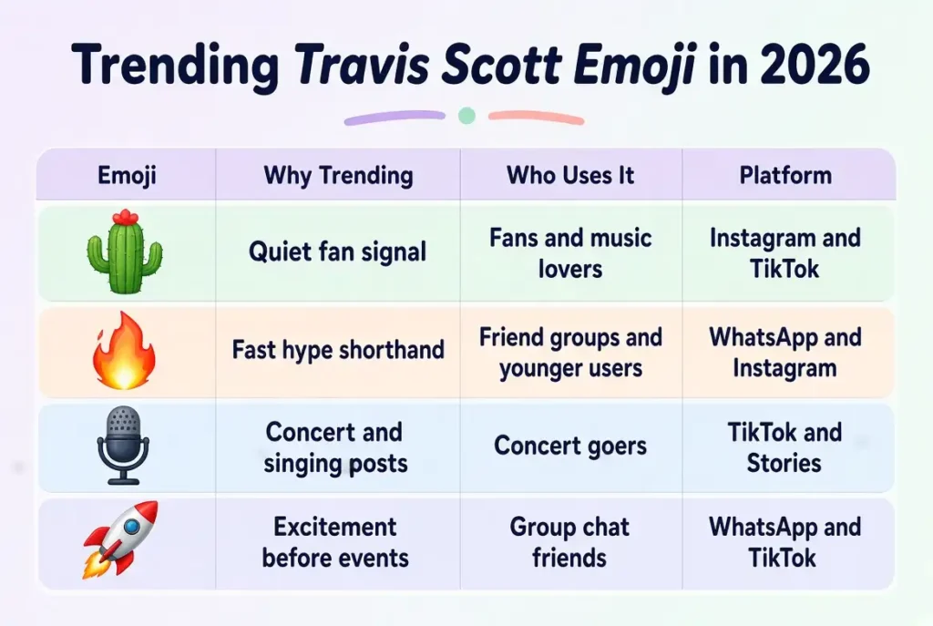 Trending Travis Scott emoji in 2026